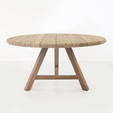 The Toni Reclaimed Teak Outdoor Dining Table In Round Style Format Is A Bold Innovat Round Outdoor Dining Table Outdoor Teak Dining Table Outdoor Dining Table