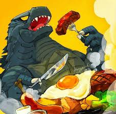 Esse Ta De Dieta Monster Artwork Godzilla Comics Kaiju Art