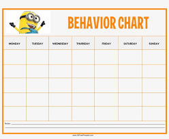 Free Minions Behaviour Chart Templates At With Behavior