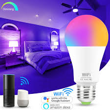 15w Wifi Smart Light Bulb B22 E27 Rgb Lamp Work With Alexa Google Home Ac85 265v Rgb White Warm White Timer Function Magic Bulb Led Bulbs Tubes Aliexpress