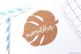 Diy Monstera Kork Untersetzer Ikea Besuche Love Decorations Korkuntersetzer Monstera Kork