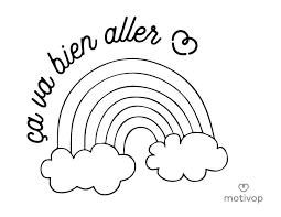arc en ciel ca va bien aller pdf motivop symbols letters color coloriages findefuchs