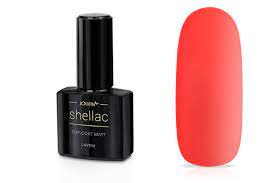 Smalto top coat matte, nuovo trend per donare un finish opaco alle unghie per un look sofisticato ed elegante. Jolifin Laveni Shellac Top Coat Matt 12ml Pretty Nail Shop 24