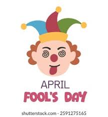 1 April Fool Day Vector Funny Stock Vector (Royalty Free) 398426308