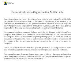 Check spelling or type a new query. Rcn Radio On Twitter Comunicado Oficial De La Organizacion Ardila Lulle Sobre La No Financiacion De La Campana Del No En El Plebiscito