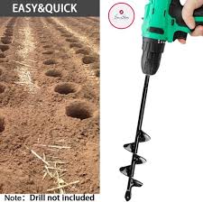 Garden Spiral Hole Drill Planter Digging Holes Drill Drill Bits