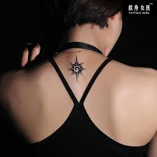 Aliexpress Com Buy Tattoo Stickers Waterproof Women Back From Reliable Women Back Suppliers Tribal Tattoos For Women Small Tribal Tattoos Sun Tattoo Designs