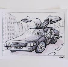 Okay delorean owners and delorean clubs… if you want to have some fun with your car, you need to talk the general manager at your local movie theater now to setup something for march 30, 2018…. Delorean Concept Art Sketch By My Brother To Celebrate Rpo S First Anniversary Oc Readyplayerone