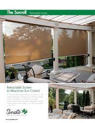 The Sunesta Sunroll Retractable Screen Nh Awningsnh