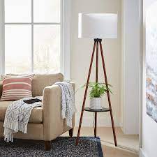 With a sturdy metal base, and an upward facing marbleized glass shade, the lamp provides beautiful ambient lighting for your bedroom, living room, or home office. George Oliver Asberry 61 Led Tripod Floor Lamp Reviews Wayfair