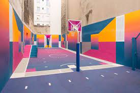 It is the only major sport strictly of u.s. Colourful Paris Basketball Court Updated With New Hues