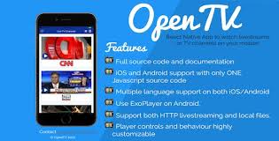 Nice Opentv React Native App Android Ios For Television Channels And Livestreams Mobile React Native Tv Channels Android Apps