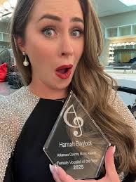 SHE WON FEMALE VOCALIST OF THE YEAR FOLKS!!!! Arkansas Country Music Awards  Hannah Blaylock !!!!!! We're so proud of our girl!