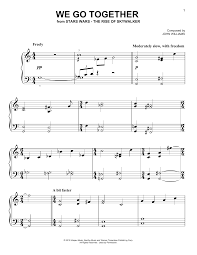 Allen, lily alphaville armstrong, louis asonance auvray, lydie avidan, asaf aznavour, charles bacalov, luis badelt, klaus bajramovic, saban balkan folk songs bažant, jiří beethoven, ludwig van bernstein, elmer bizet, georges bowie, david brabec, jindřich bregovic, goran breton folk songs. We Go Together From The Rise Of Skywalker Easy Piano Sheet Music