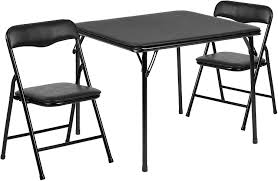 Junior dining chairs children's dressers and chests kids chairs kids desks kids outdoor furniture kids stools & benches kids desk chairs kids armchairs toy storage children's wardrobes kids tables. Amazon Com Flash Furniture Kids Black 3 Piece Folding Table And Chair Set Furniture Decor