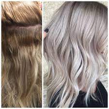 Color Correction Banded To Silver Silver Hair Color Ash Hair Color Ash Blonde Hair