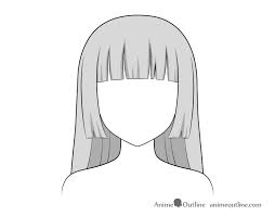For example if you want to draw a symmetrical head/face from the front view you can first draw a horizontal line though the middle of where you want to draw the. How To Shade Anime Hair Step By Step Animeoutline Anime Hair How To Shade Baby Cartoon Drawing