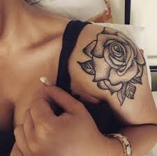 50 Pretty Flower Tattoo Ideas Tribal Chest Tattoo Designs Tribal Tattoo Forearm Dotwork Rose Tattoo On Shoulder Shoulder Tattoo Tattoos For Guys Tattoos