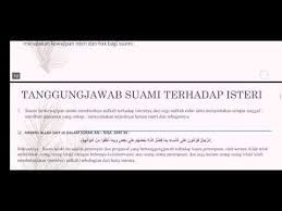 Tafsir Tematik Hak Dan Tanggungjawab Suami Isteri Dalam Al Quran Youtube