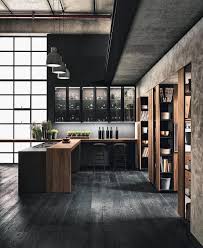 Black And Wood Kitchen Summer Style Very Modern Contemporary Black And Wood Kitchen With Amazing Style Points Look Minimal Interior Design Minimalism Interior Home Decor Kitchen