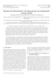 Grupo de experimentos de física: Pdf Historia Da Eletricidade E Do Magnetismo Da Antiguidade A Idade Media