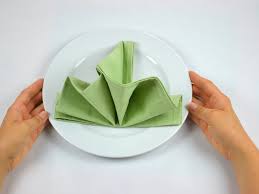 Für diese anleitung wurde eine 40x40 zentimer große papierserviette servietten falten einfach: Facher Falten Servietten Falten Gutekueche De