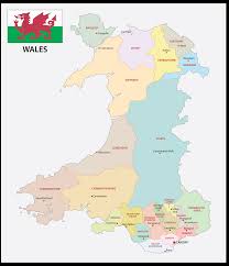 Wales political powerpoint maps highlighting the. Wales Maps Facts World Atlas