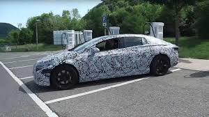 The vision eqs leads the way. Mercedes Benz Eqs Prototype Spotted At A Charging Station Video