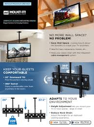 Speaker or projector hole picture. Amazon Com Mount It Tv Ceiling Mount Full Motion Height Adjustable Swivel Tilting Bracket For 42 45 47 49 50 55 60 65 70 75 80 85 90 Inch Tvs 220 Lbs Capacity Electronics