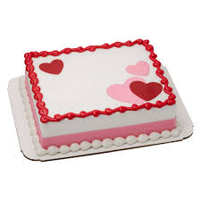 Putting a birthday message on the cake will personalize the sweet treat and let the person know you really had them in mind. Valentine 1 8 Sheet Cake Design Decopac