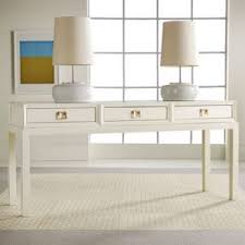 White Lacquer Console Table With Drawers Console Table Styling White Console Table Furniture