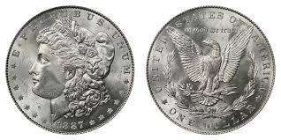 1887 morgan silver dollar coin value prices photos info