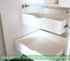 how to build interior drawers to