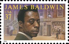 James Baldwin on stamp.
