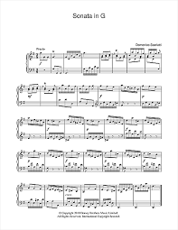/ b ə ˈ r oʊ k /) is a period or style of western classical music composed from approximately 1600 to 1750. Domenico Scarlatti Sonata In G Major Sheet Music Pdf Notes Chords Classical Score Piano Solo Download Printable Sku 110548