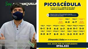 Así queda el pico y cédula decretado por el mandatario de barranquilla. Este Es El Nuevo Pico Y Cedula En Barranquilla Del 16 De Julio Al 2 De Agosto Zona Cero