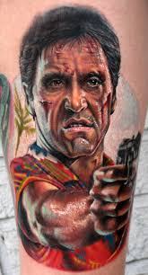Scarface Portrait Portrait Tattoo Cool Tattoos Portrait