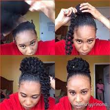 Monique Renae On Instagram Curly Bun Using Havanna Mambo Twist Unravelled Jumbocurlybun Protectivestyles Mamboh Marley Hair Natural Hair Styles Mambo Hair