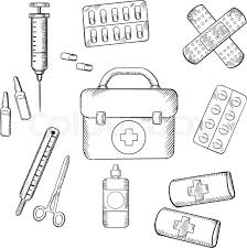 Sketch First Aid Kit Drawing The Guide Ways Your medical supplies kit is not the place to go cheap. sketch first aid kit drawing the
