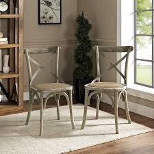 Gayla Solid Wood Cross Back Side Chair In 2020 Cross Back Dining Chairs Side Chairs Dining Side Chairs