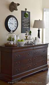 Adding Farmhouse Style To The Kitchen And Dressers Aren T Just For Bedrooms Worthing Court Dining Room Buffet Decor Dining Room Buffet Sideboard Decor