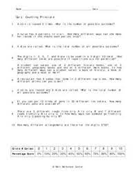 Counting Principle Lesson Plans Worksheets Lesson Planet