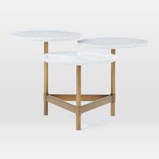 Tiered Circles Coffee Table Marble Coffee Table Living Room Coffee Table Circle Coffee Tables