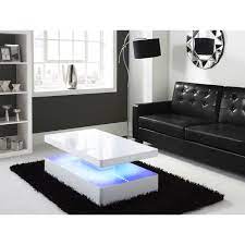 High Gloss White Coffee Table With Led Lighting Tiffany Range Center Table Living Room White Furniture Living Room Coffee Table