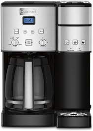 So you might make your decision based on what you prefer, your likes and necessity. Amazon Com Cuisinart Ss 15p1 Coffee Center 12 Cup Coffeemaker And Single Serve Brewer Silver Kitchen Dining