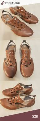 Rieker Antistress Brown Leather Sandals 37 6 5 Rieker