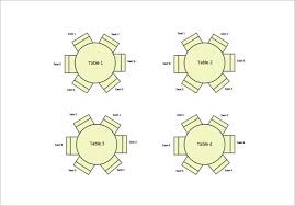 Table Seating Chart Template 14 Free Sample Example