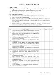 Salah satu contoh permasalahan dalam pembelajaran matematika di smp. Angket Berpikir Kritis Ok