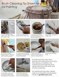 While it will help remove the dried paint from the tips of. Oil Paint Brush Cleaning Tips Gamblin Artists Colors