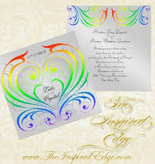 Invitations Rainbow Wedding Theme Wedding Invitations Wedding Party Invites